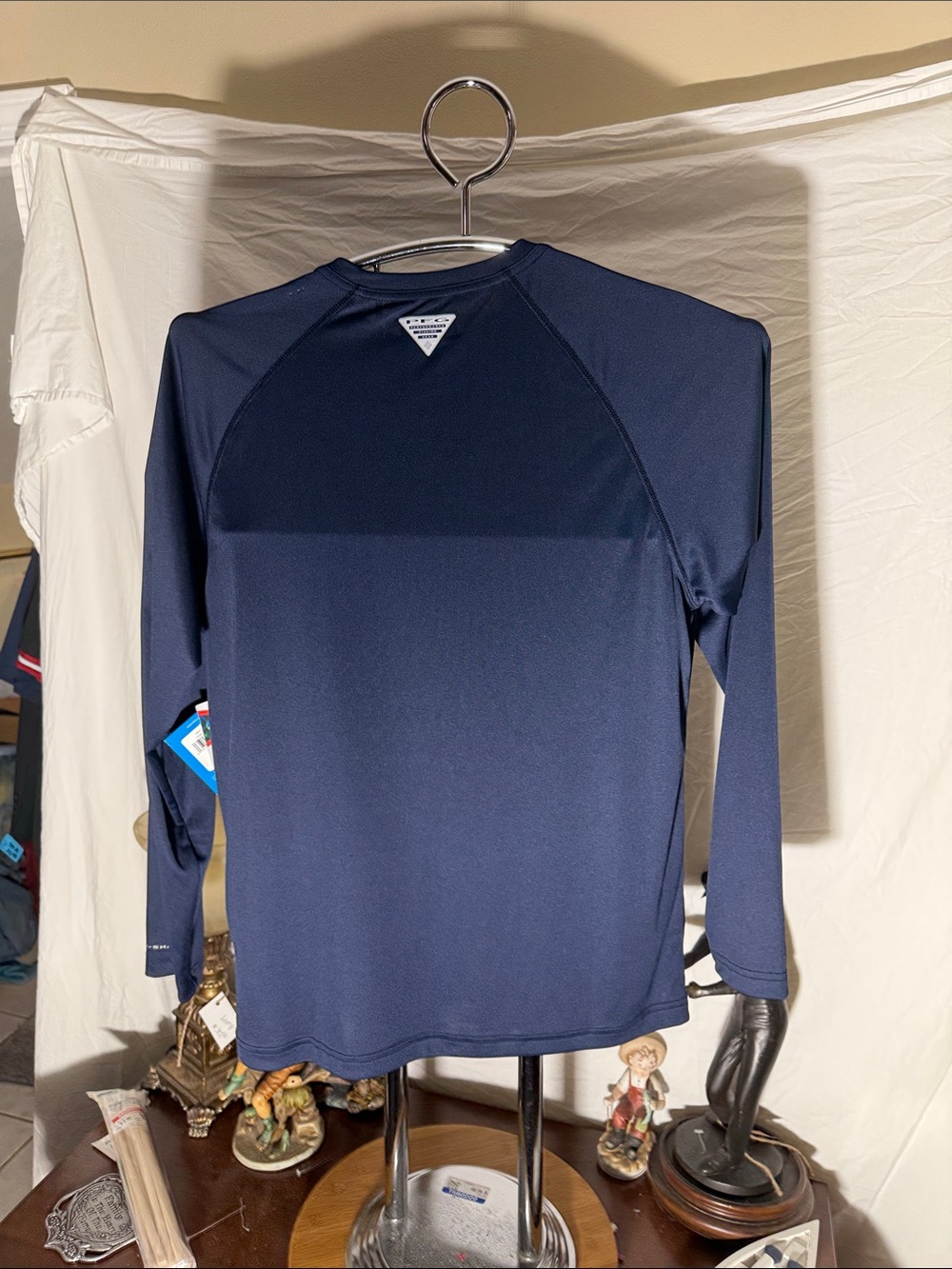Columbia Navy Long Sleeve Auburn Logo Performance Shirt - Picture 6 of 6